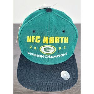 Vintage Green Bay Packers NFC North Division Champions 2002 Snapback Hat H Kap